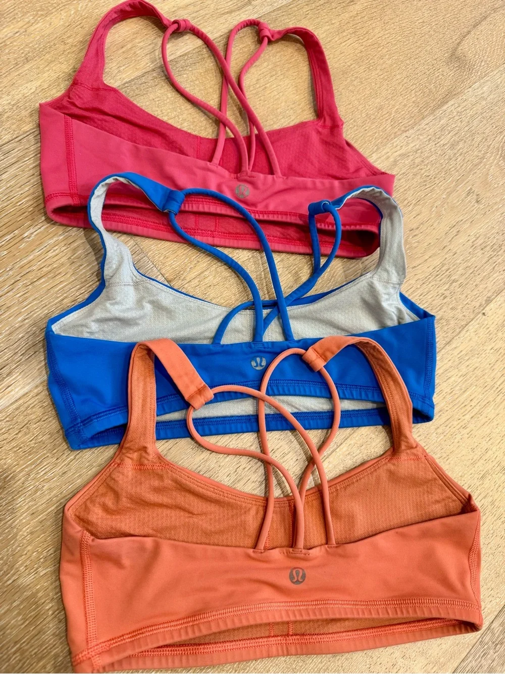 Set of 3 Lululemon Free to Be Bras Size 6